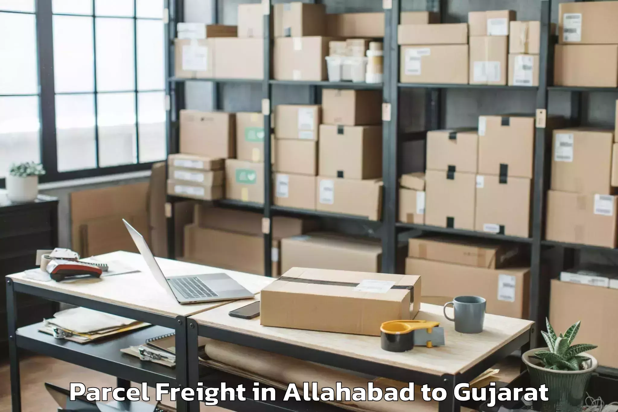 Professional Allahabad to Porbandar Parcel Freight